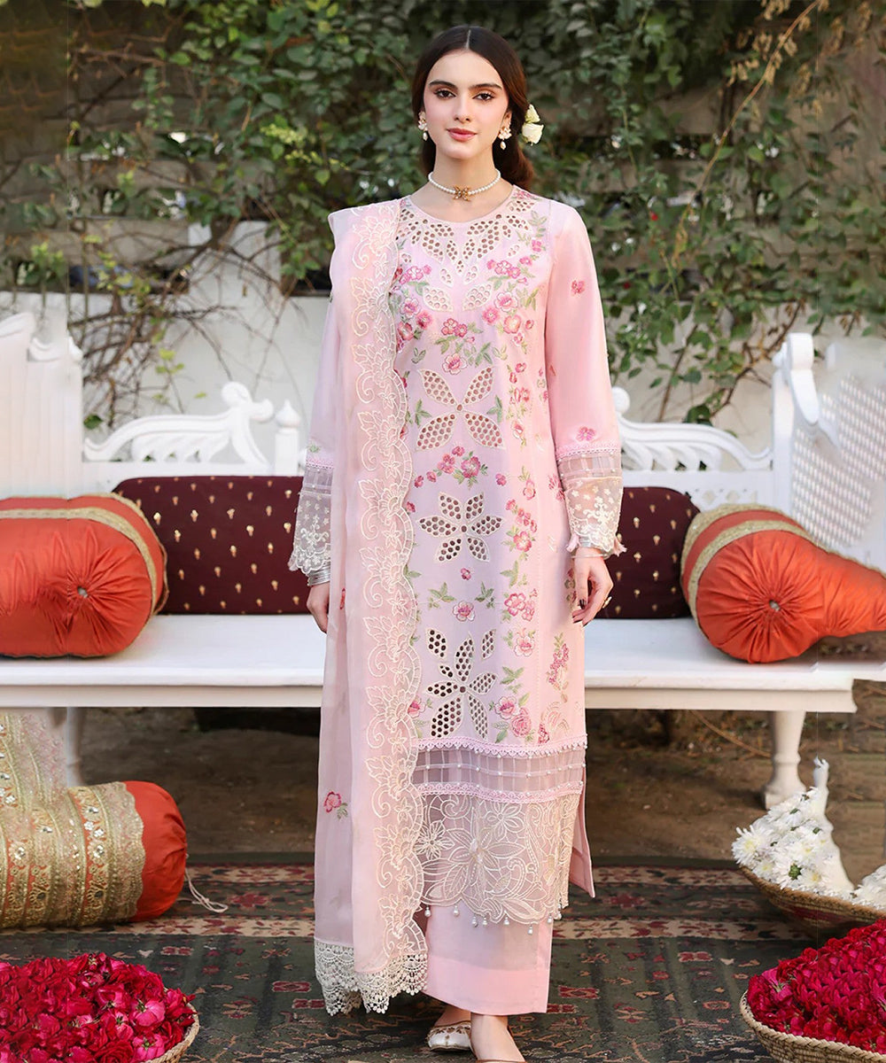 3PC EMBROIDERED LAWN SUIT - SR-514