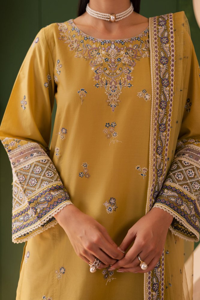 3PC EMBROIDERED LAWN SUIT - SR - 691 - Rangoli Store