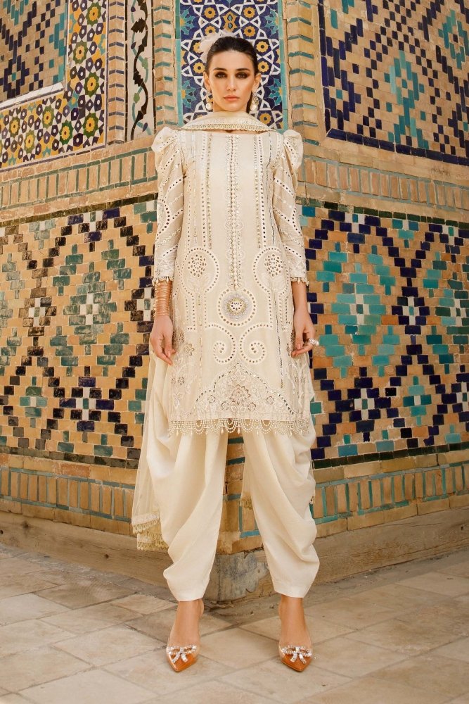 3PC LAWN EMBROIDERED SUIT SR - 657