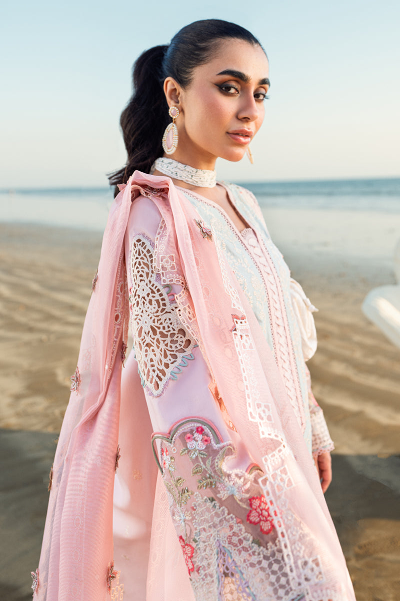 3PC EMBROIDERED LAWN DRESS - SR-468