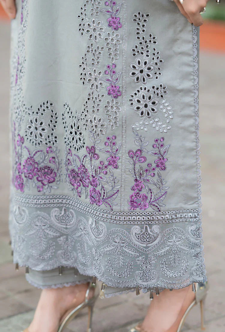 3PC EMBROIDERED LAWN SUIT - SR-515