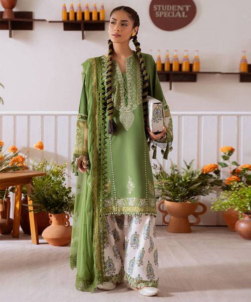 3PC EMBROIDERED LAWN SUIT - SR-469