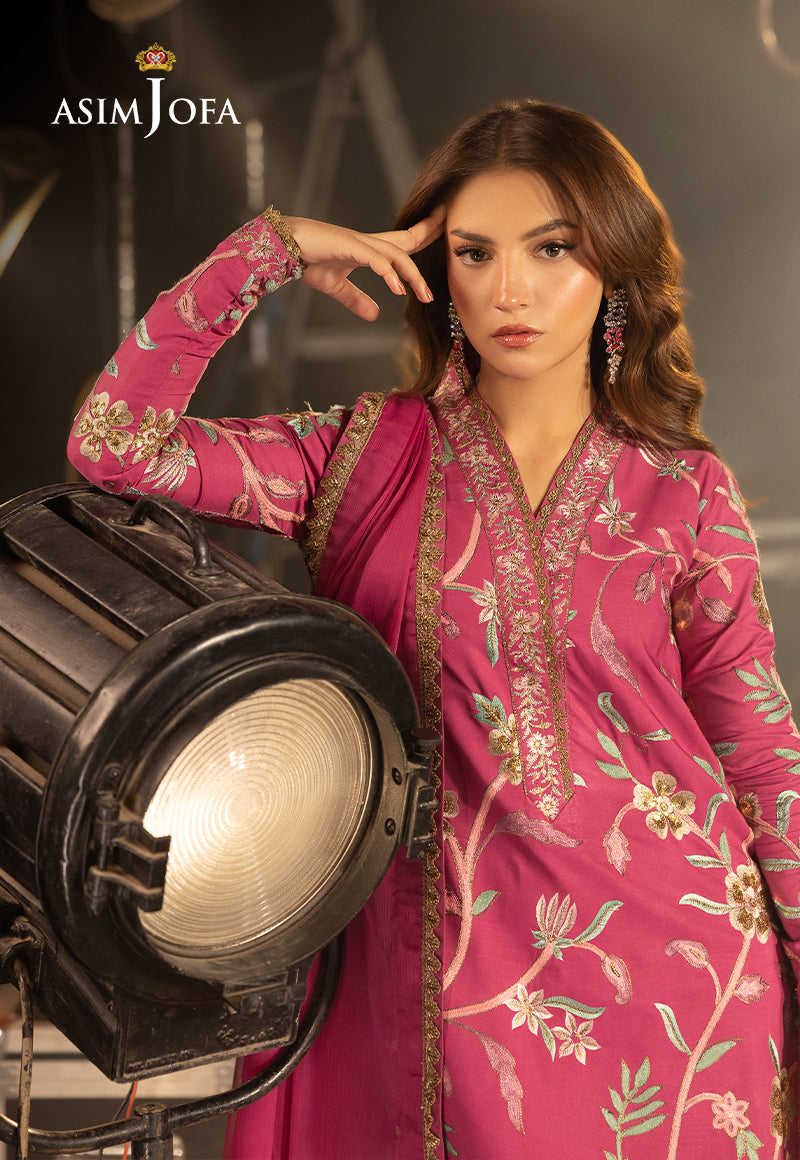 3PC EMBROIDERED LAWN SUIT - SR-669