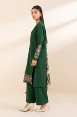 3PC EMBROIDERED KHADDAR DRESS RO - 422
