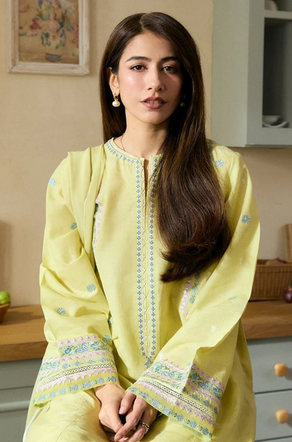 3PC EMBROIDERED LAWN SUIT - SR-477