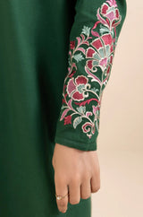 3PC EMBROIDERED KHADDAR DRESS RO - 422