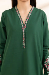 3PC EMBROIDERED KHADDAR DRESS RO - 422