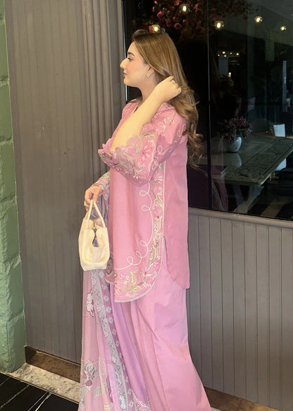 3PC EMBROIDERED LAWN SUIT - SR-775