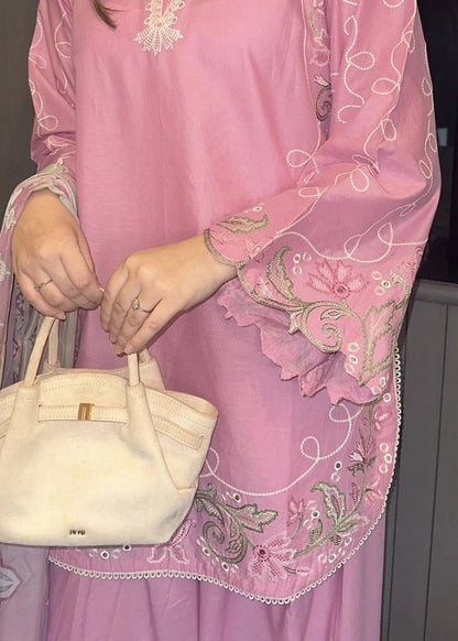 3PC EMBROIDERED LAWN SUIT - SR-775