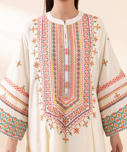 3PC EMBROIDERED LAWN SUIT - SR-397