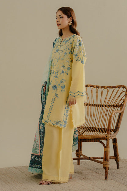 3PC LAWN EMBROIDERED SUIT SR - 502