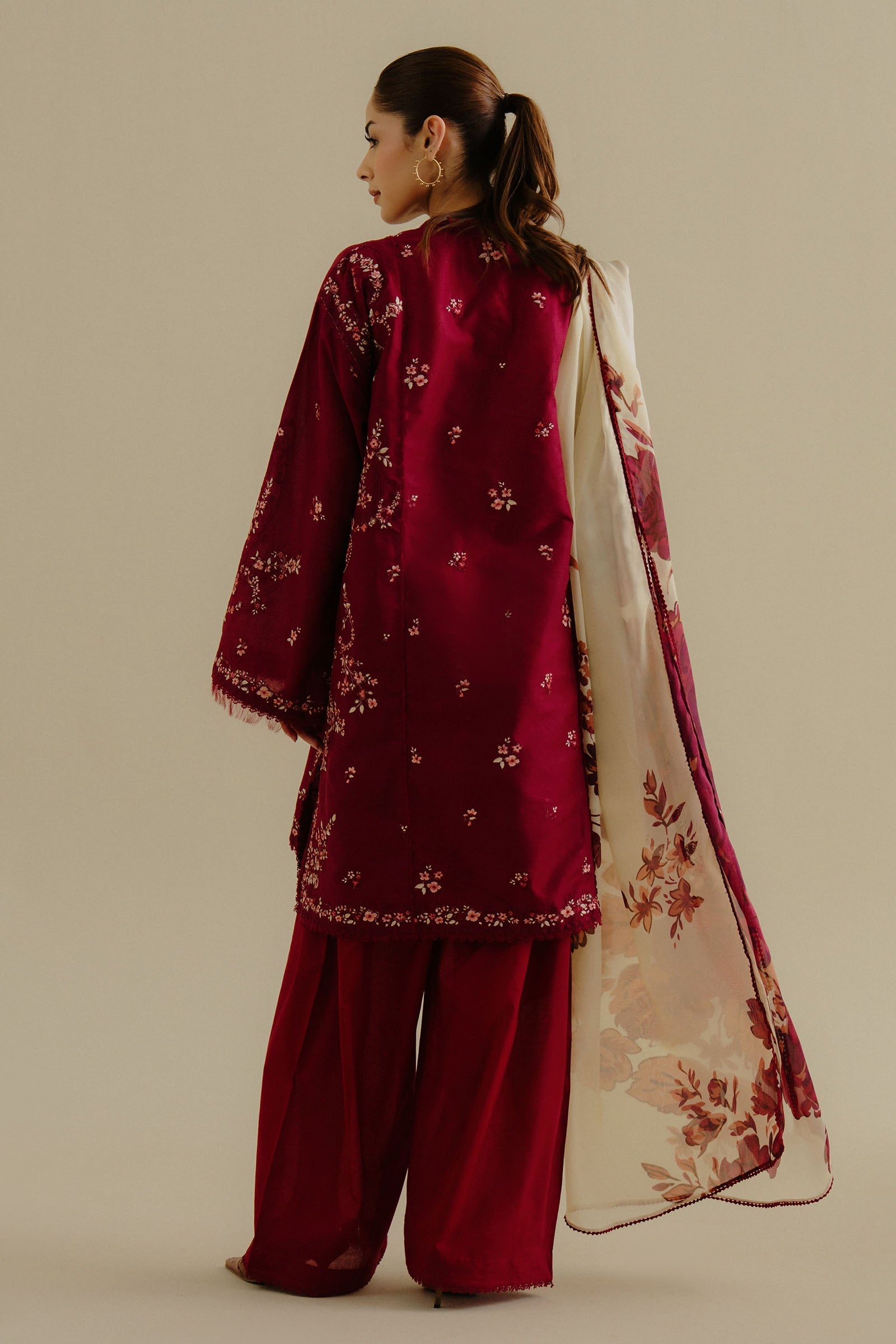 3 - PC LAWN EMBROIDRED SUIT SR - 475