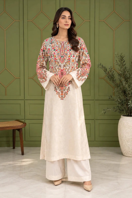 2PC EMBROIDERED Dhanak SUIT - RO-798 - Rangoli Store