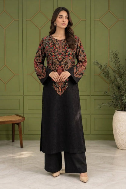 2PC EMBROIDERED Dhanak SUIT - RO-799 - Rangoli Store