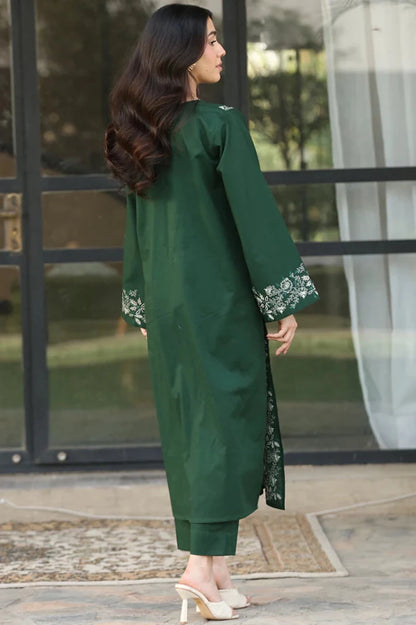 3 - PC DHANAK EMBROIDED DRESS RO - 443 - Rangoli Store