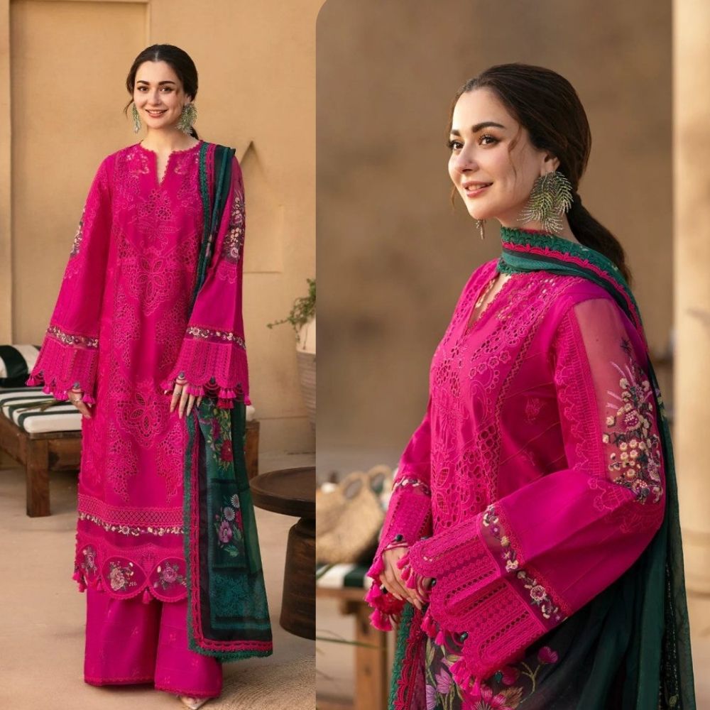 3 PC EMBROIDERED LAWN SUIT - SR-712 - Rangoli Store