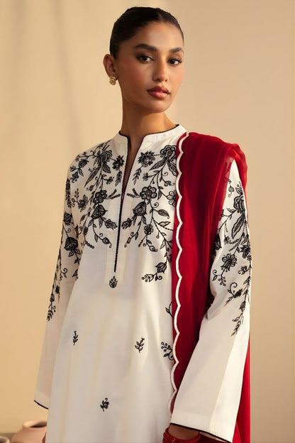 3 - PC LAWN EMBROIDERED SUIT SR - 499 - Rangoli Store