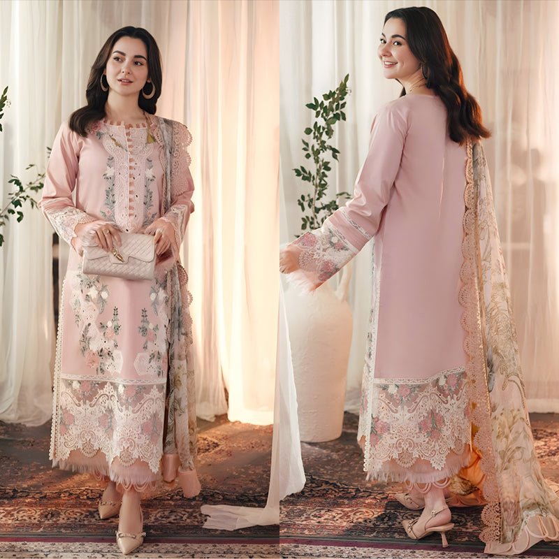 3 - PCLAWN EMBROIDERED SUIT SR - 497 - Rangoli Store