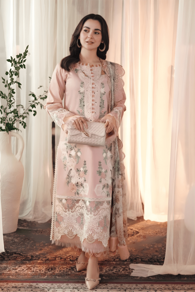 3 - PCLAWN EMBROIDERED SUIT SR - 497 - Rangoli Store