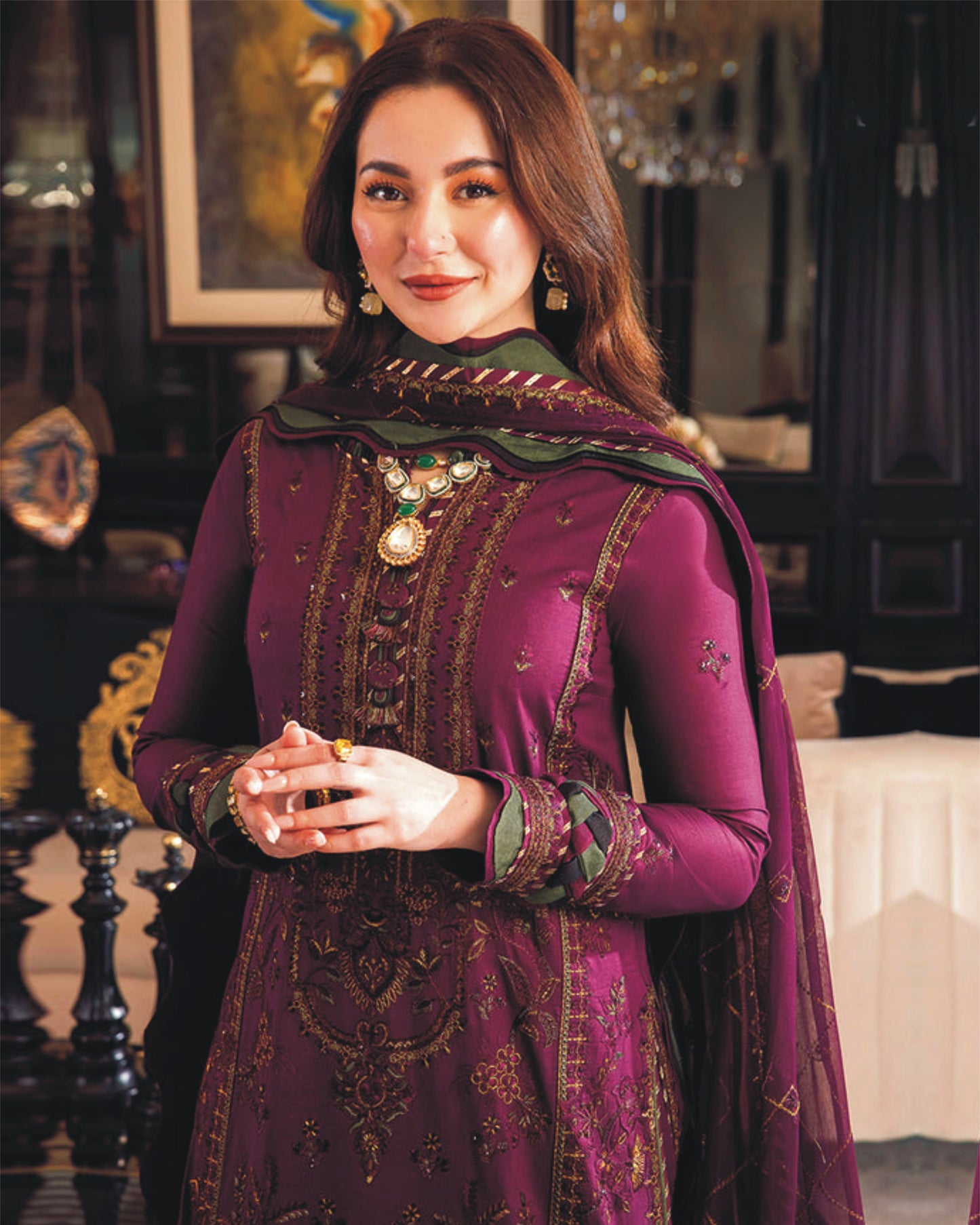 3PC LAWN EMBROIDERED SUIT SR - 664