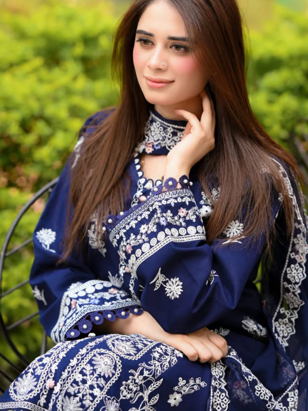 3PC EMBROIDERED LAWN SUIT SR - 509