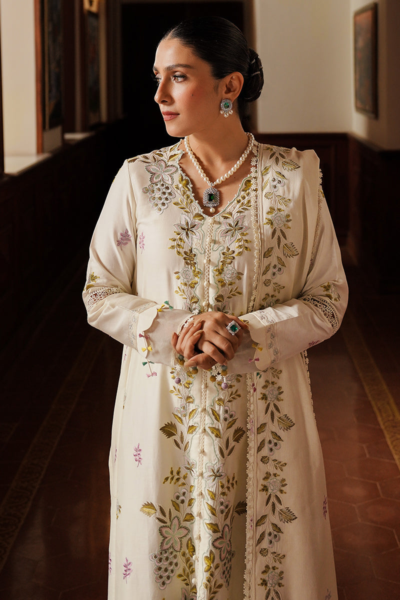 3PC EMBROIDERED DHANAK SUIT - R0-583