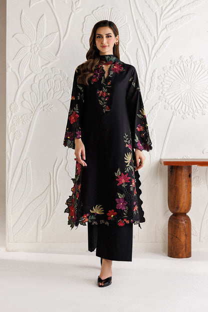 3PC EMBROIDERED DHANAK DRESS IZ-2955