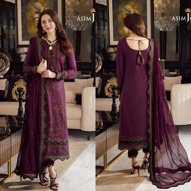 3PC DHANAK EMBROIDERED SUIT RO - 664 - Rangoli Store