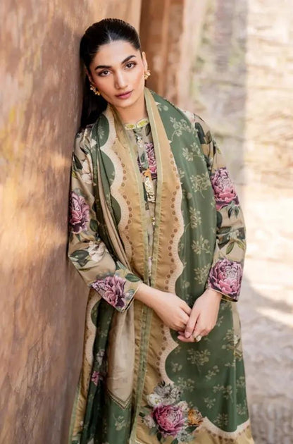 3PC DIGITAL PRINTED KHADDER SUIT - RO - 609 - Rangoli Store