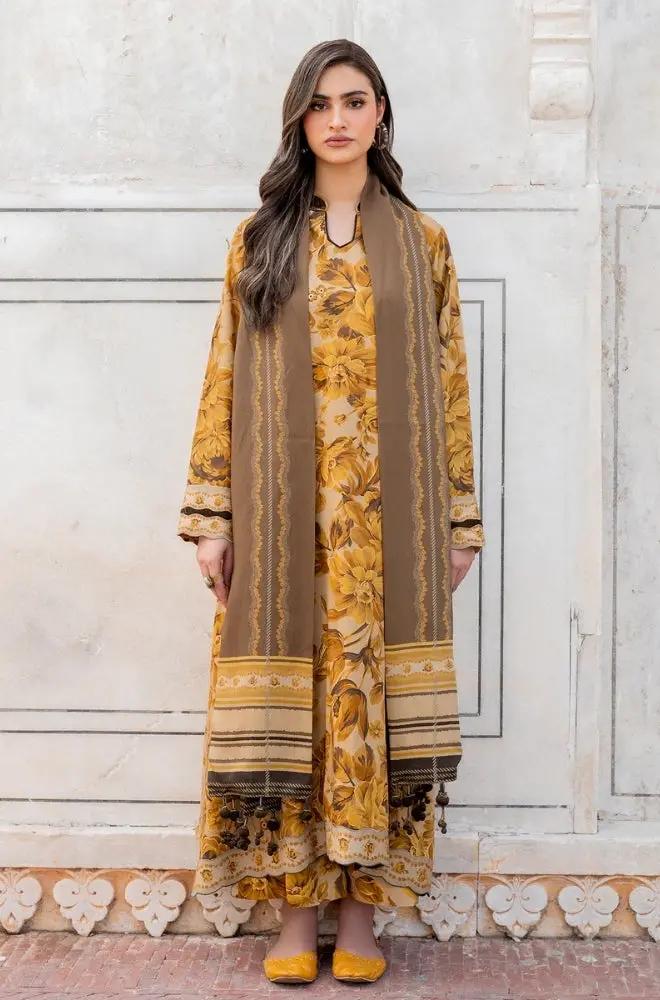 3PC DIGITAL PRINTED KHADDER SUIT - RO - 612 - Rangoli Store