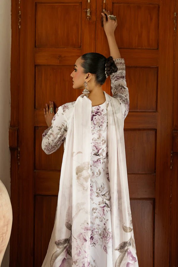3PC DIGITAL PRINTED SILK SUIT WITH PATCHES - SR - 676 - Rangoli Store