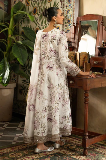 3PC DIGITAL PRINTED SILK SUIT WITH PATCHES - SR - 676 - Rangoli Store