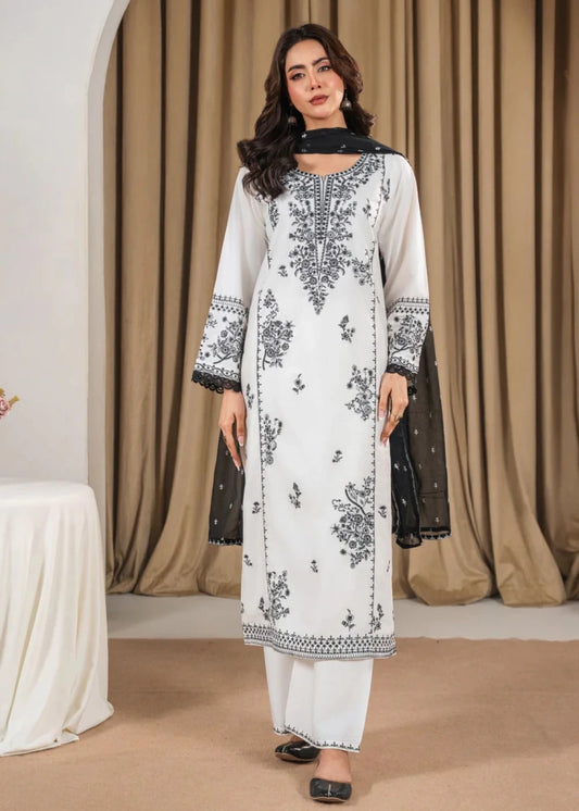 3PC EMBROIDED LAWN SUIT SR - 704 - Rangoli Store