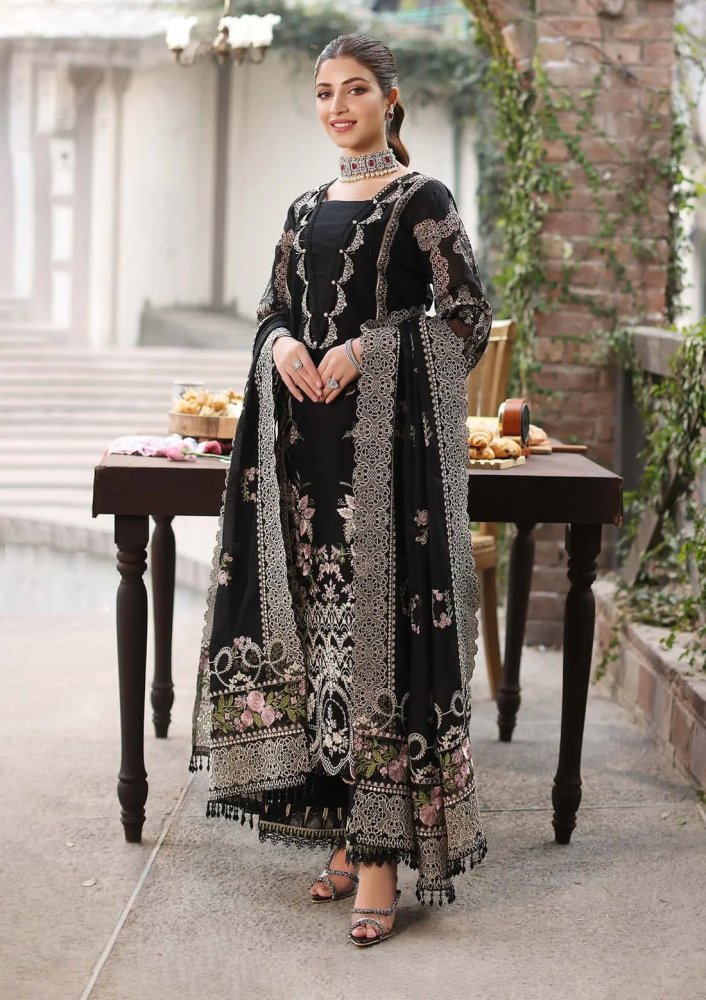 3PC EMBROIDED LAWN SUIT SR - 741 - Rangoli Store
