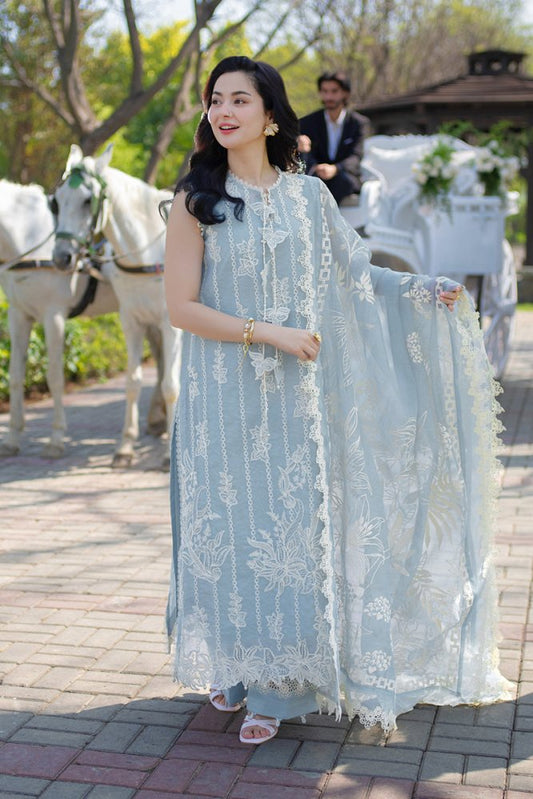 3PC EMBROIDED LAWN SUIT SR - 743 - Rangoli Store