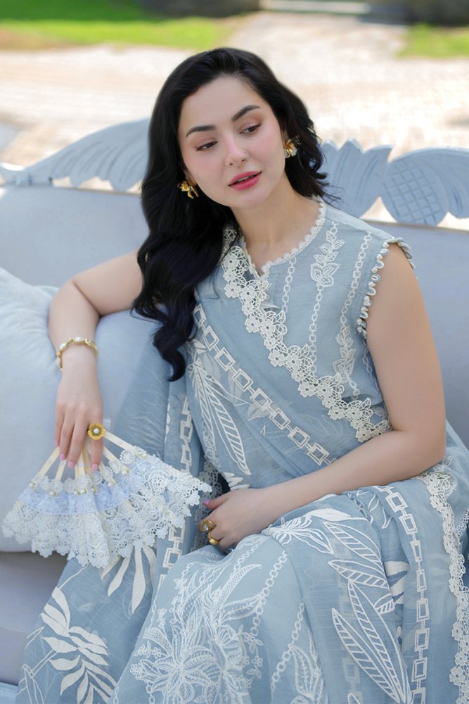 3PC EMBROIDED LAWN SUIT SR - 743 - Rangoli Store