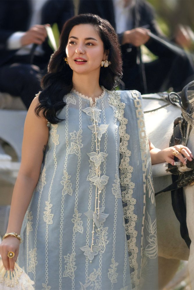 3PC EMBROIDED LAWN SUIT SR - 743 - Rangoli Store