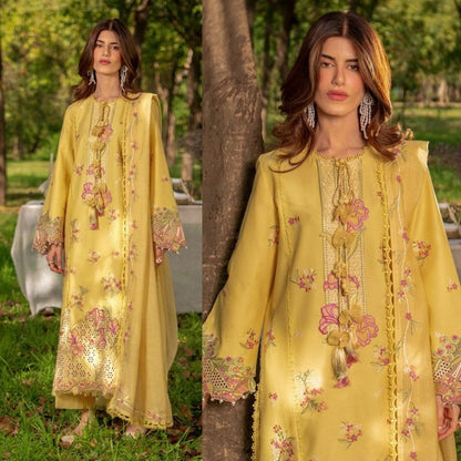 3PC EMBROIDED LAWN SUIT SR - 746 - Rangoli Store