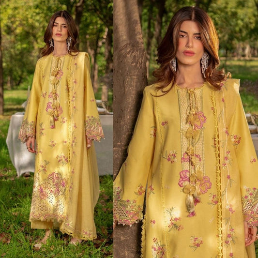 3PC EMBROIDED LAWN SUIT SR - 746 - Rangoli Store