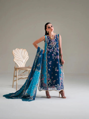 3PC EMBROIDED LAWN SUIT SR - 751 - Rangoli Store