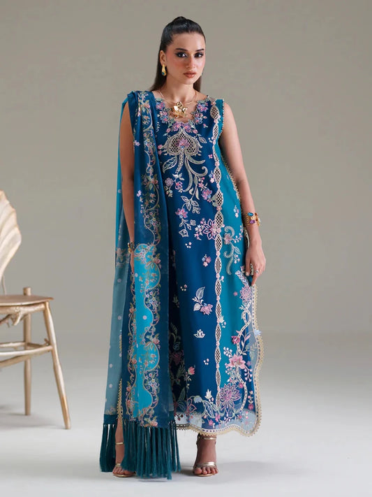 3PC EMBROIDED LAWN SUIT SR - 751 - Rangoli Store