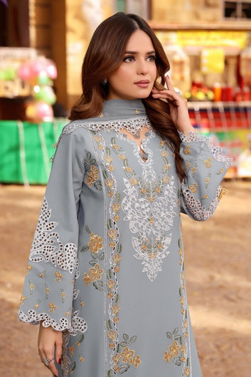 3PC EMBROIDED LAWN SUIT SR - 752 - Rangoli Store