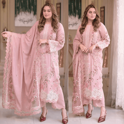 3PC EMBROIDED LAWN SUIT SR - 753 - Rangoli Store