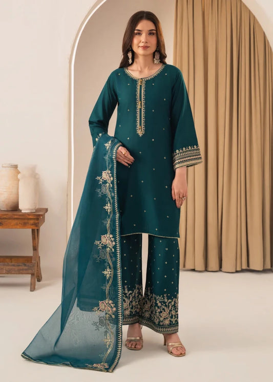 3PC EMBROIDED LAWN SUIT SR - 756 - Rangoli Store