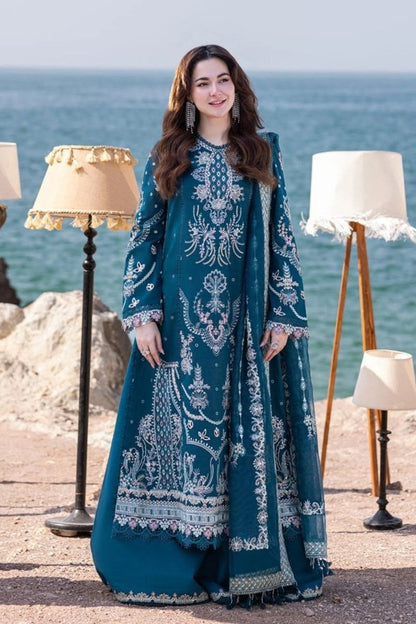3PC EMBROIDERED DHANAK DRESS RO - 521 - Rangoli Store