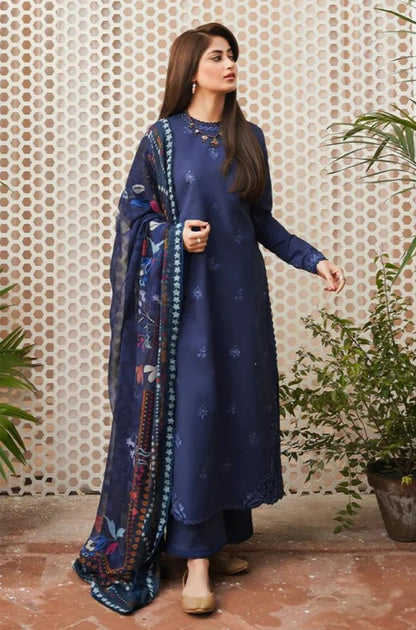3PC EMBROIDERED DHANAK DRESS RO - 541 - Rangoli Store