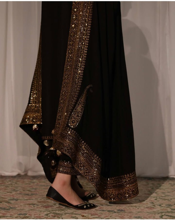 3PC EMBROIDERED DHANAK SUIT - RO - 584 - Rangoli Store