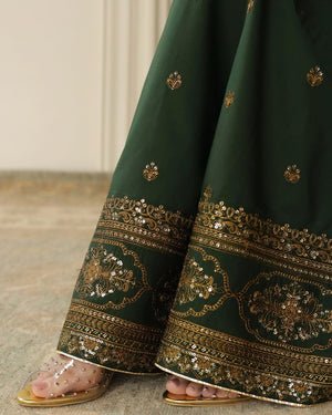 3PC EMBROIDERED DHANAK SUIT - RO - 585 - Rangoli Store