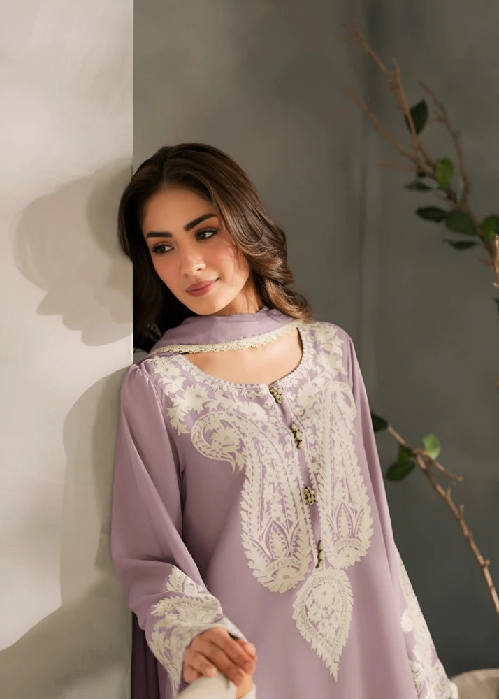 3PC EMBROIDERED DHANAK SUIT - RO-790 - Rangoli Store