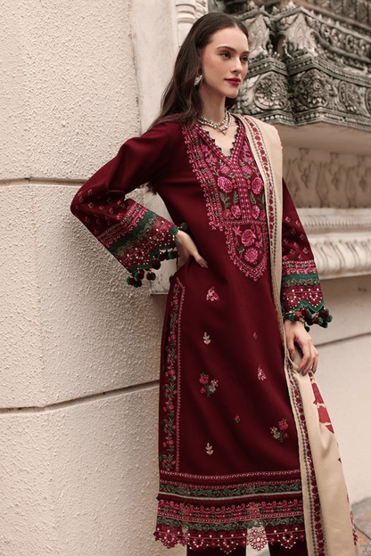 3PC EMBROIDERED DHANAK SUIT - RO-803 - Rangoli Store
